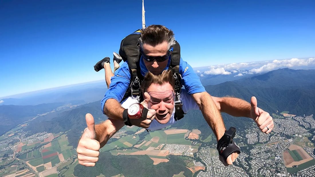 Cairns Tandem Skydive up to 15,000ft with Transfers