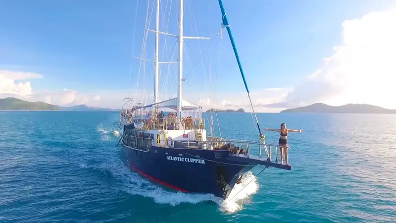 A tall ship sailing the Whitsundays