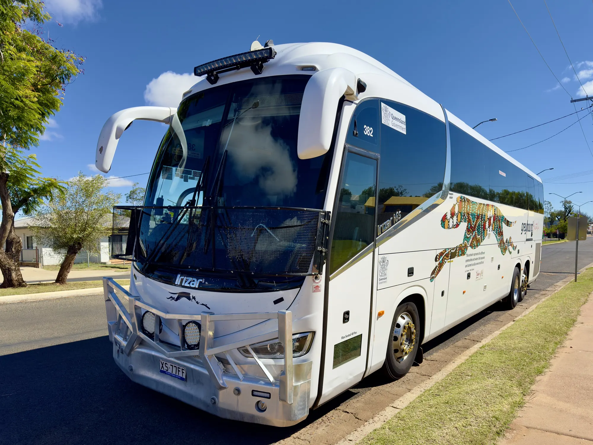 A Greyhound Australia coach