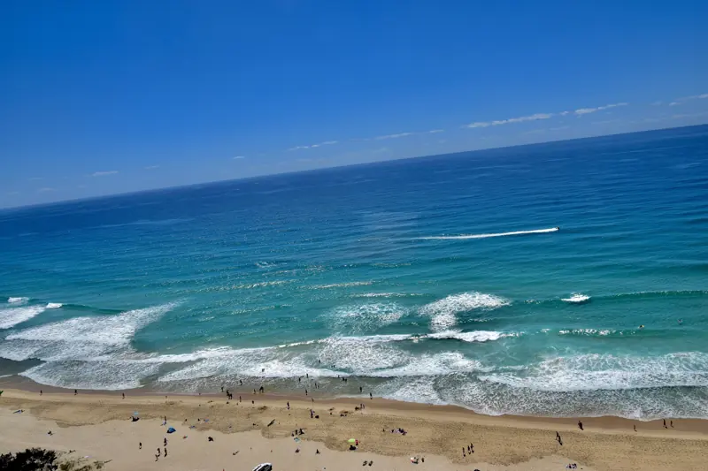 Surf beach at Surfers Paradise, Gold Coast