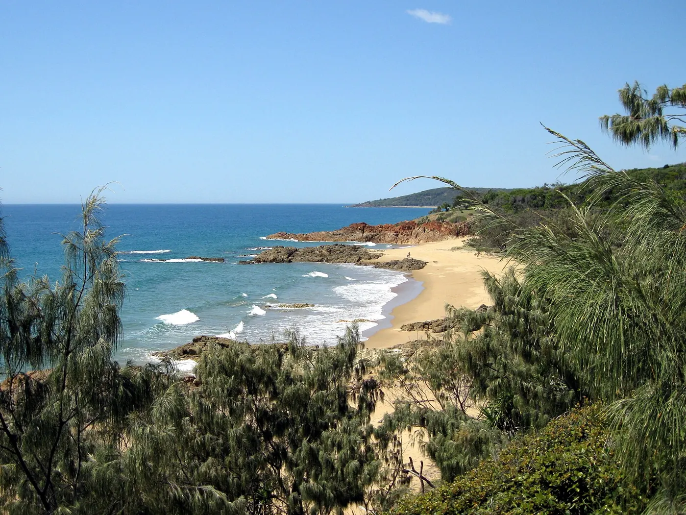 Coastline at Agnes Water and the Town of 1770