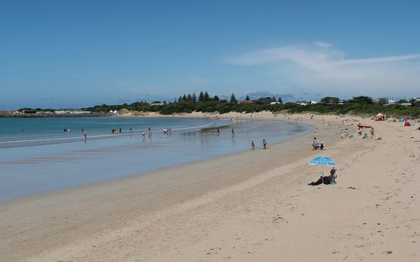 The beach at Apollo Bay on the Great Ocean Road