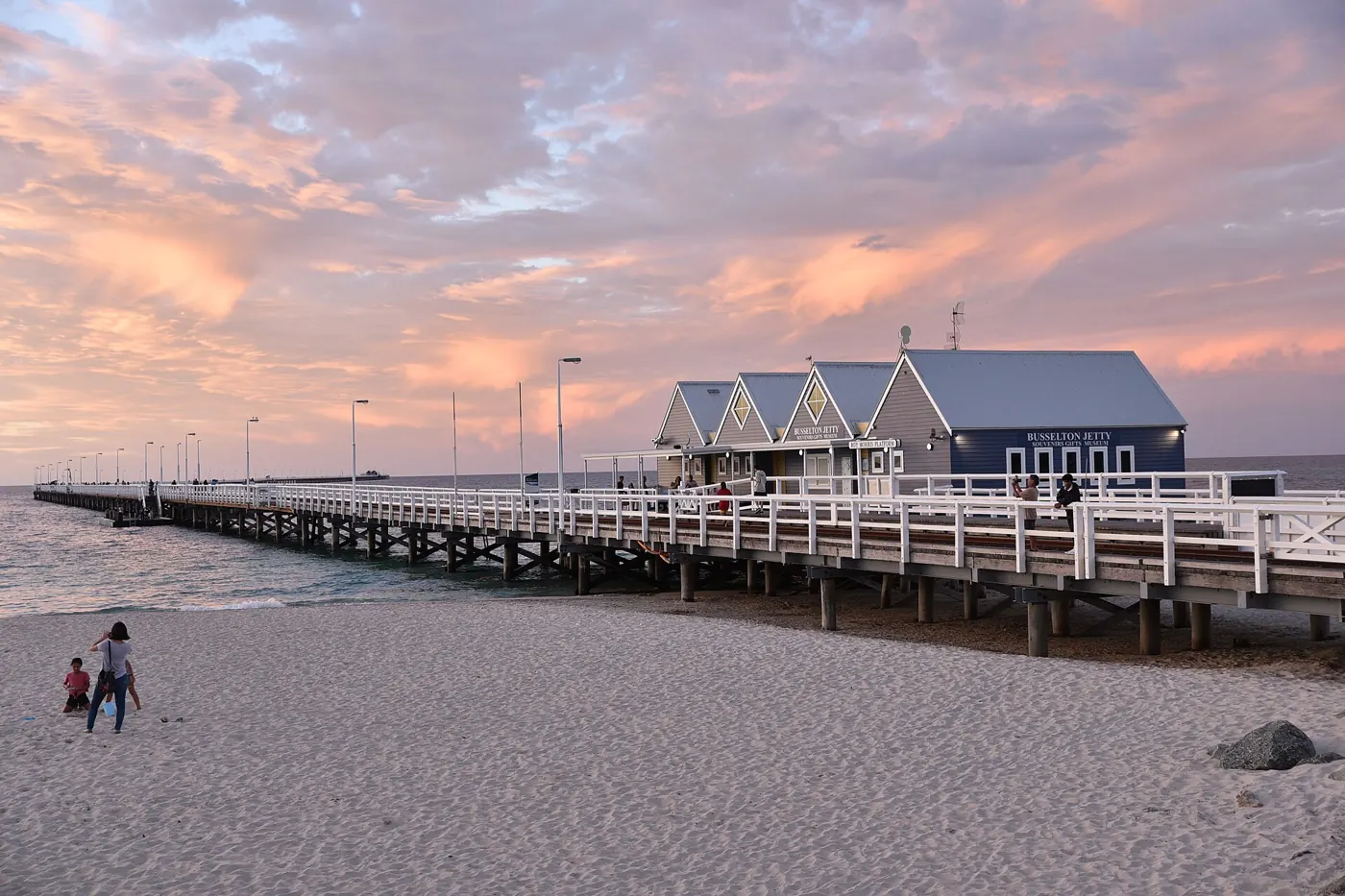 Busselton Jetty at sunset