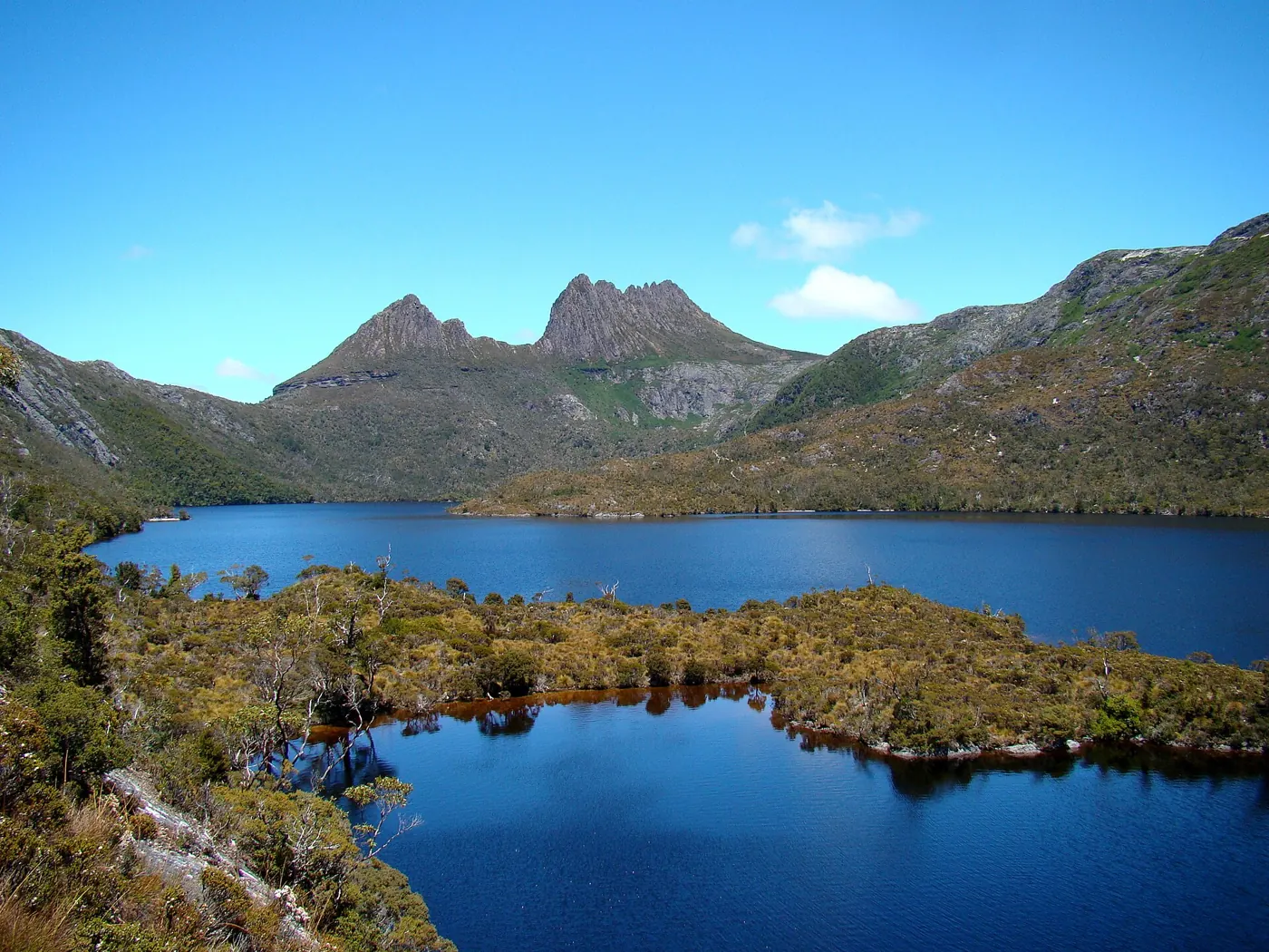 Cradle Mountain over Dove Lake