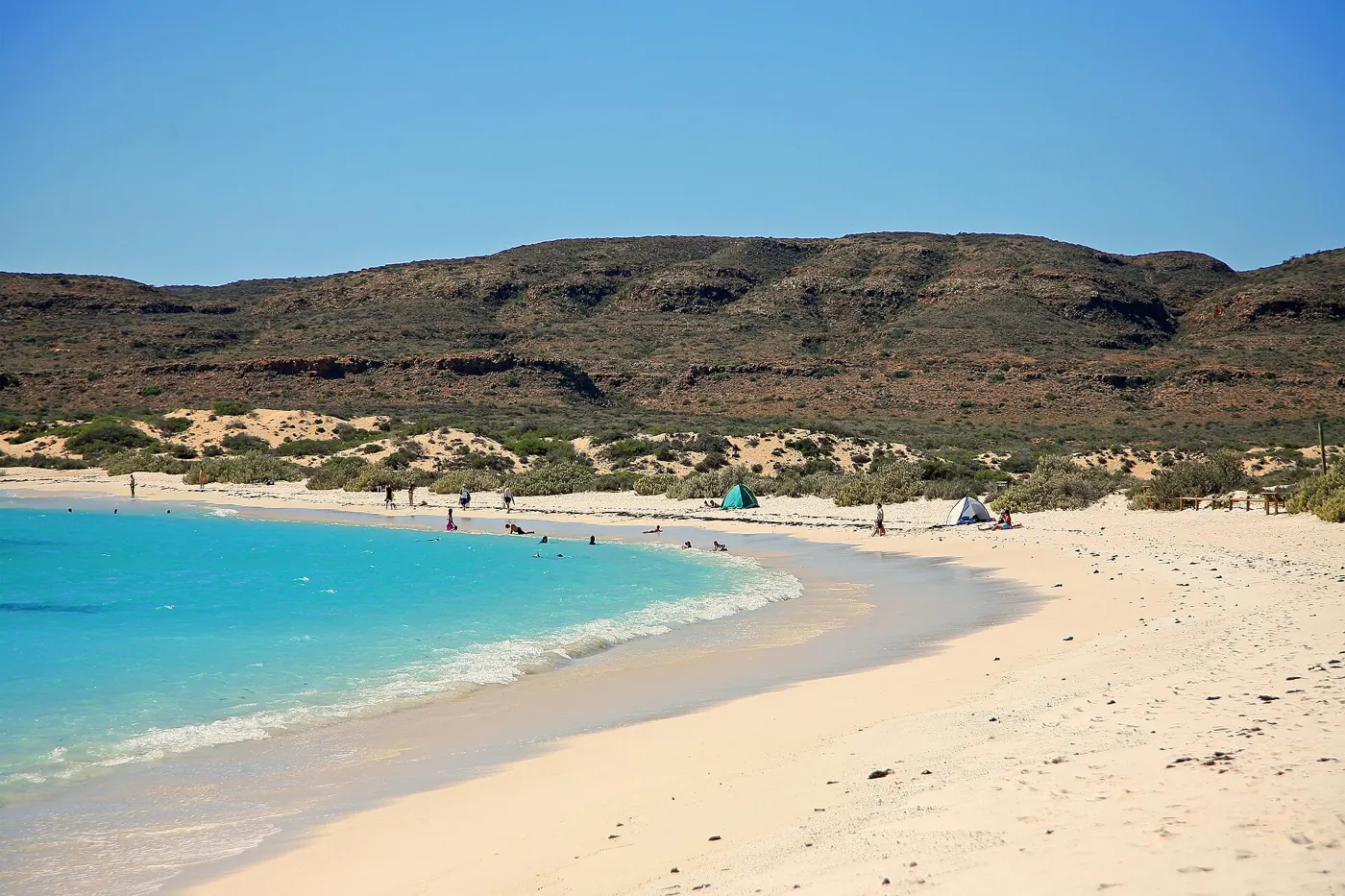 A turquoise beach in Cape Range National Park, Exmouth
