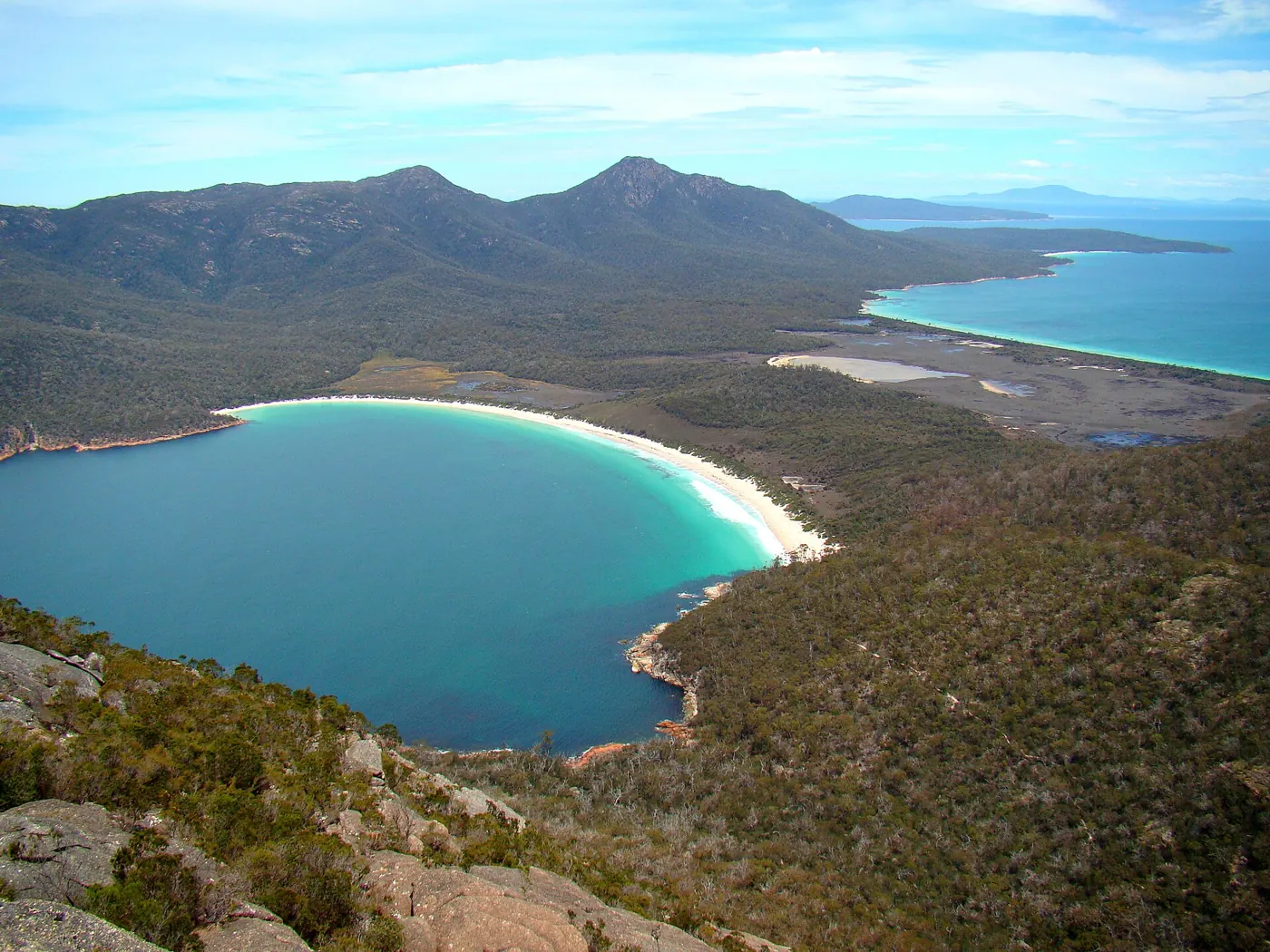 Wineglass Bay from the lookout, Freycinet National Park