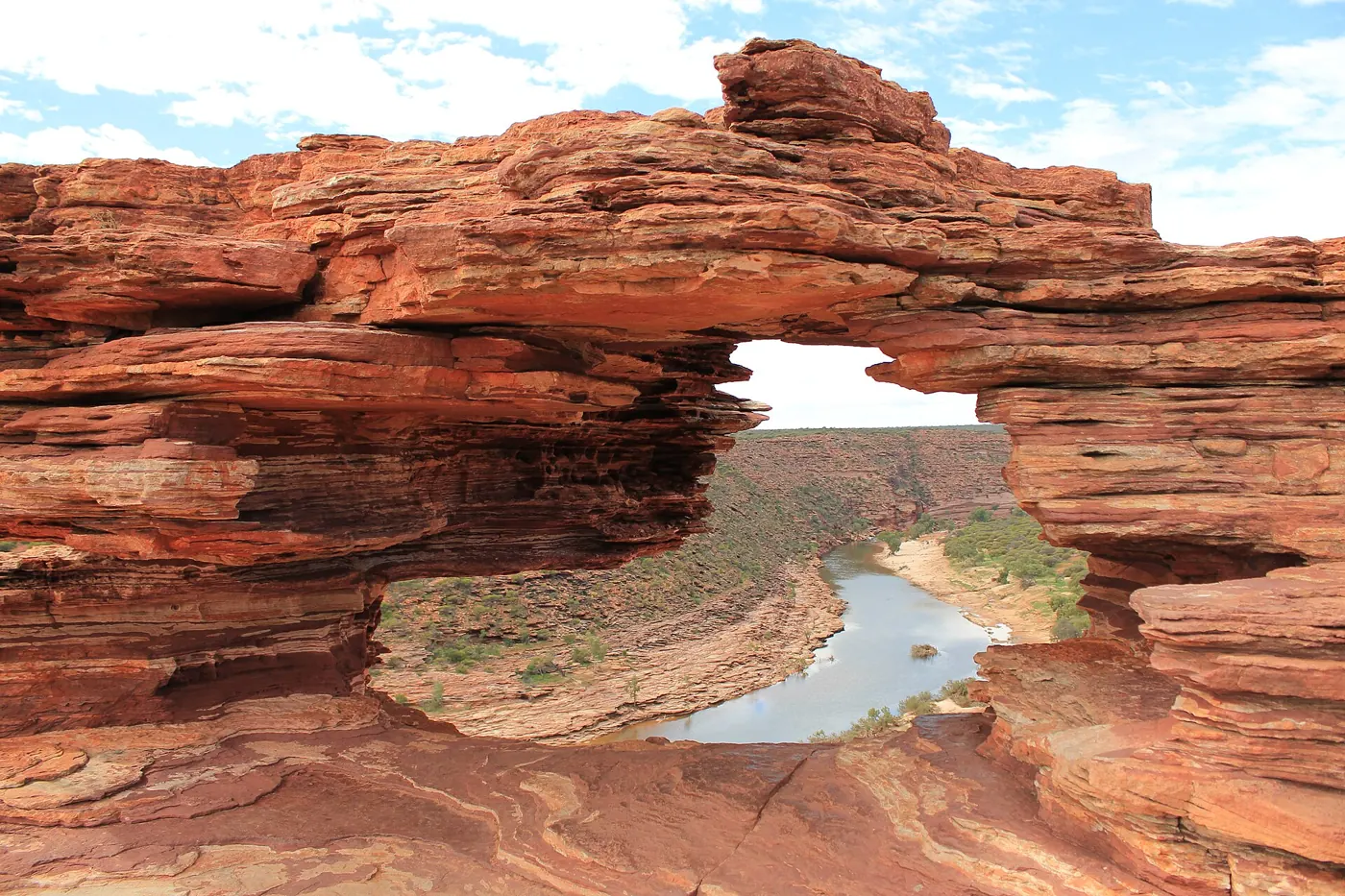 Nature's Window above the Murchison River gorge, Kalbarri