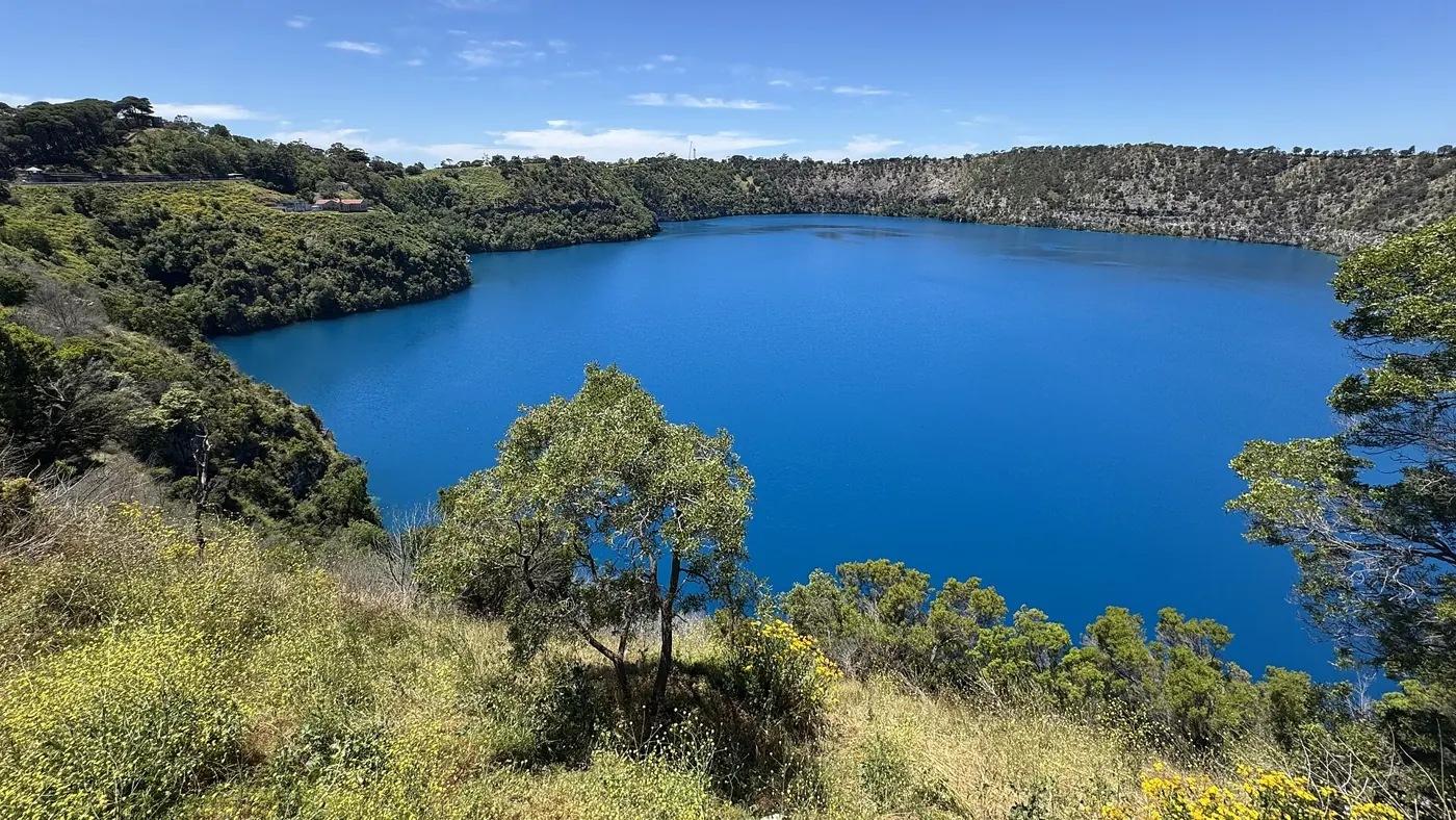 The Blue Lake at Mount Gambier