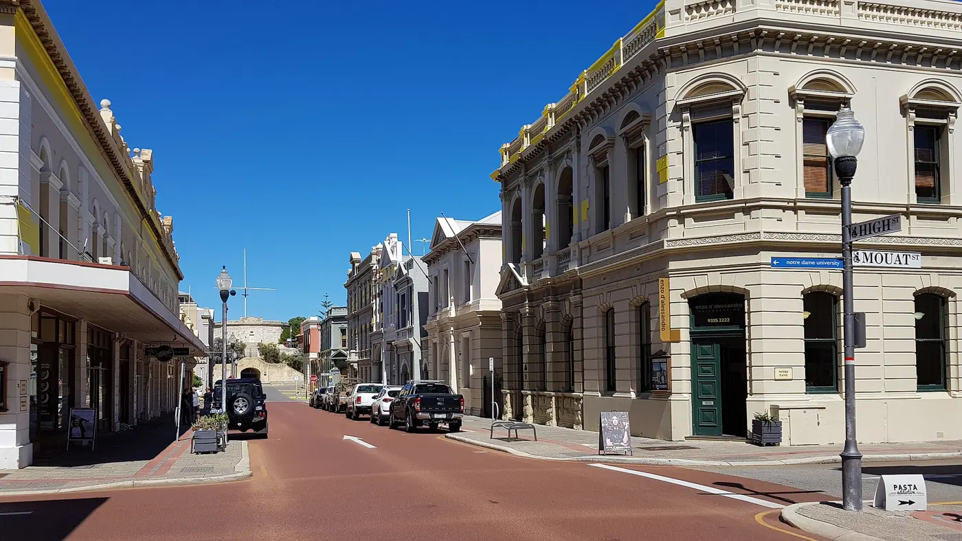 Heritage streetscape in Fremantle