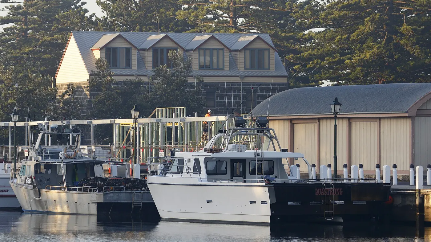Fishing boats on the Moyne River, Port Fairy