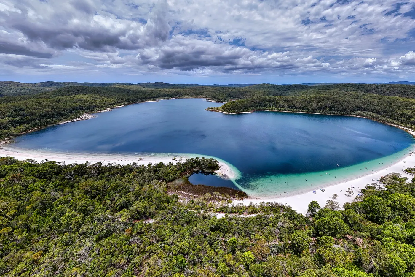 Lake McKenzie from above, K'gari (Fraser Island)