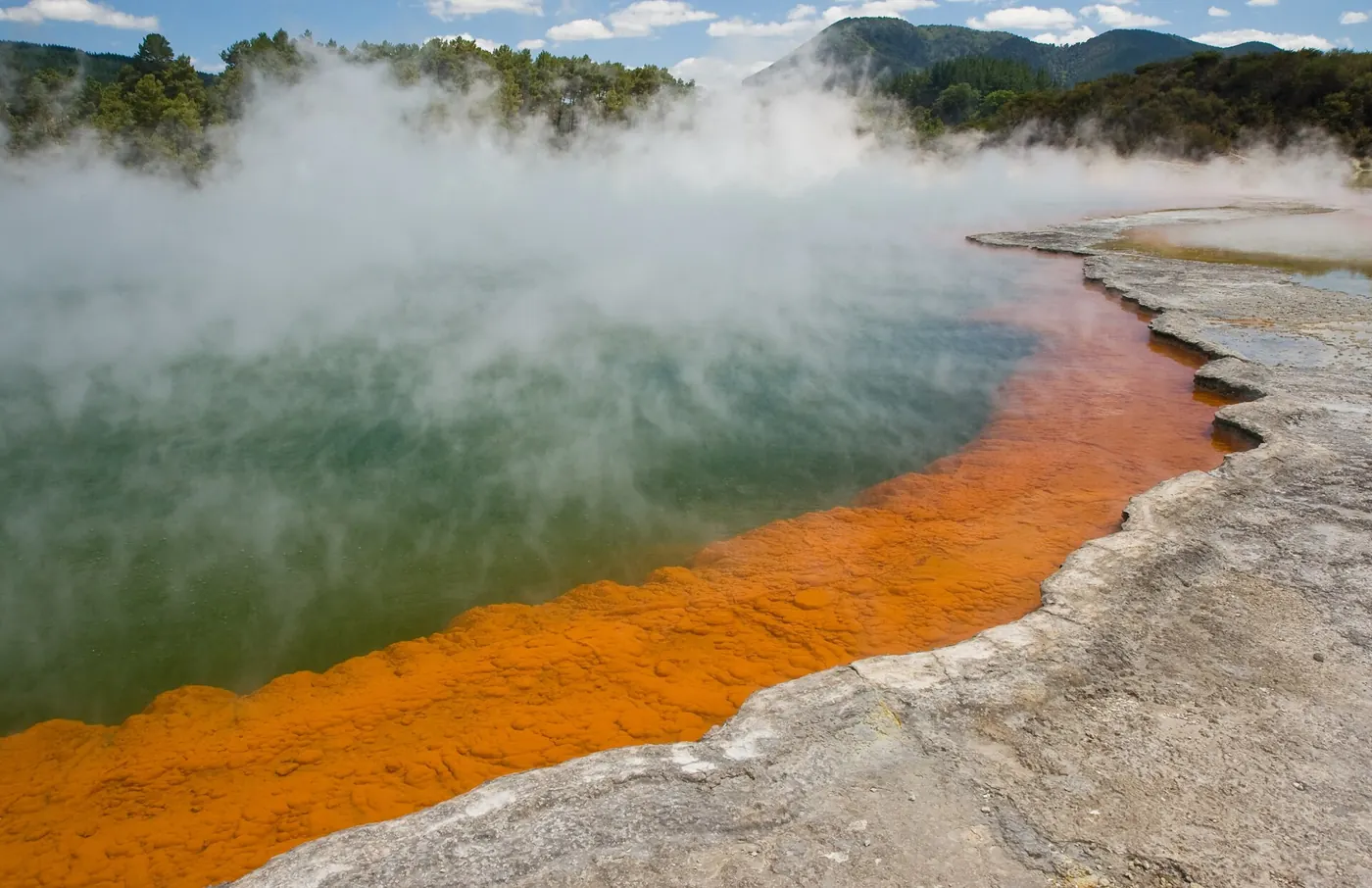 The Champagne Pool at Wai-O-Tapu, near Rotorua