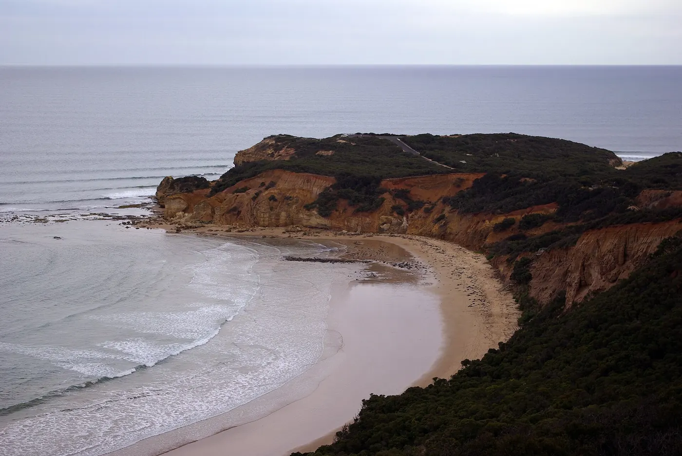 Cliffs and surf at Bells Beach, near Torquay