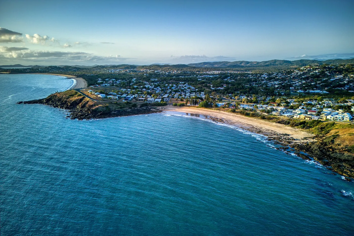 Aerial view of Yeppoon on the Capricorn Coast