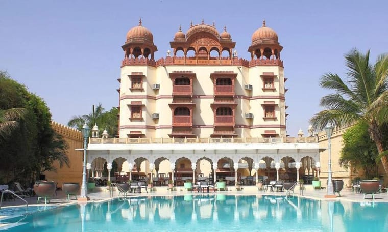 Pushkar palace, accommodation on India + Sri Lanka Experience, 24 Days