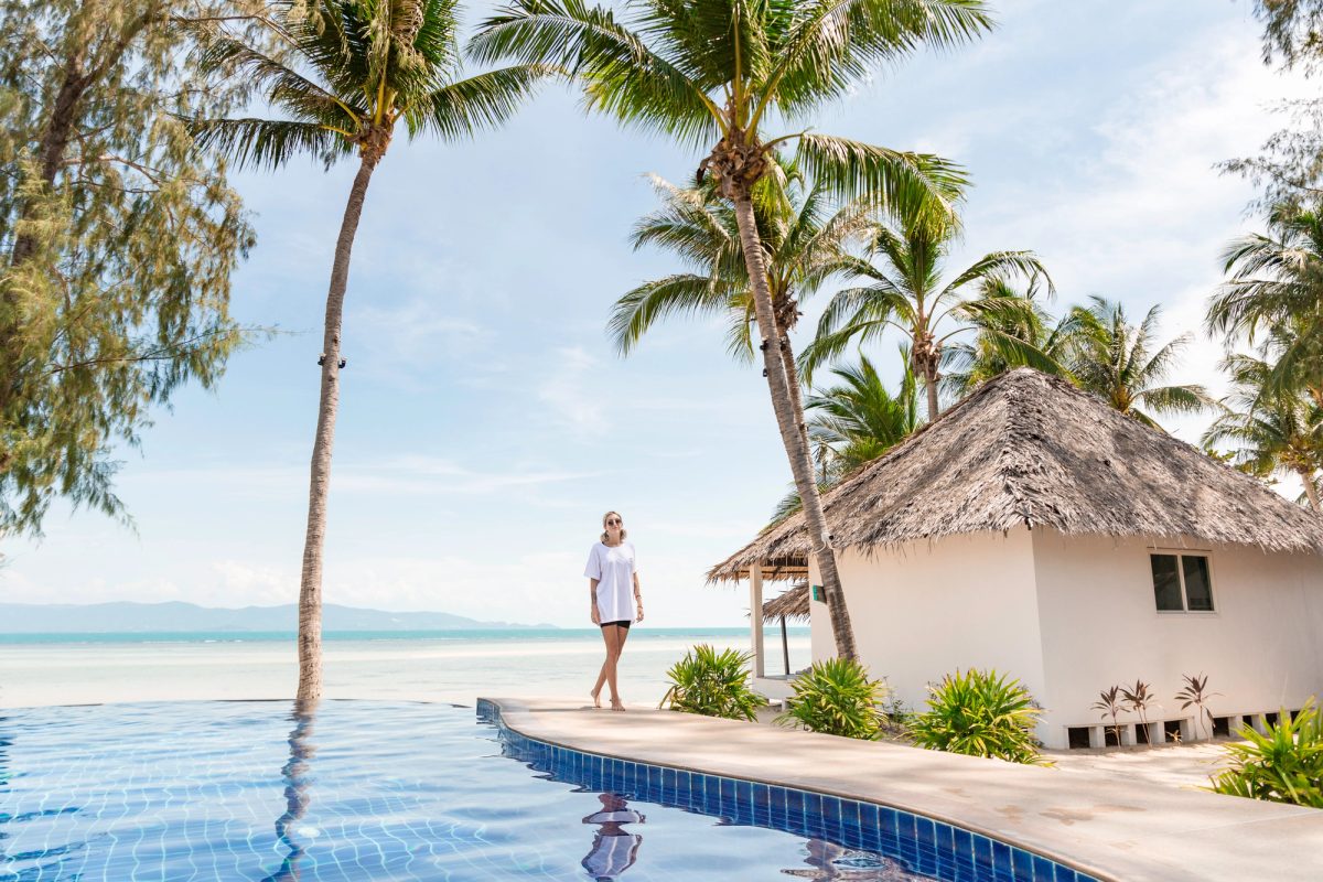 Koh Phangan beachfront resort, accommodation on Ultimate Asia, 63 Days